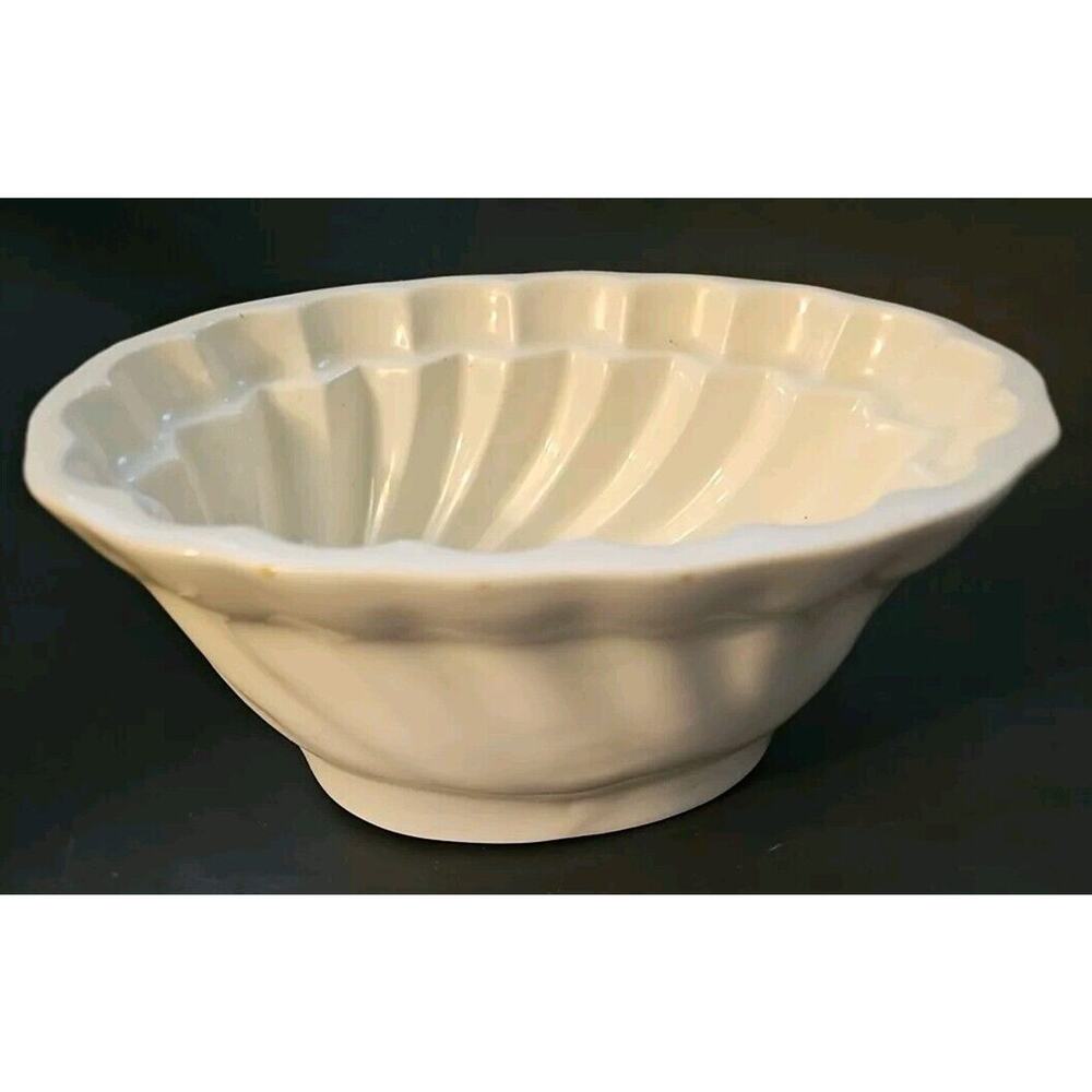 Vintage Ironstone Mintons Pudding Jello Jelly Dessert Mold Pottery